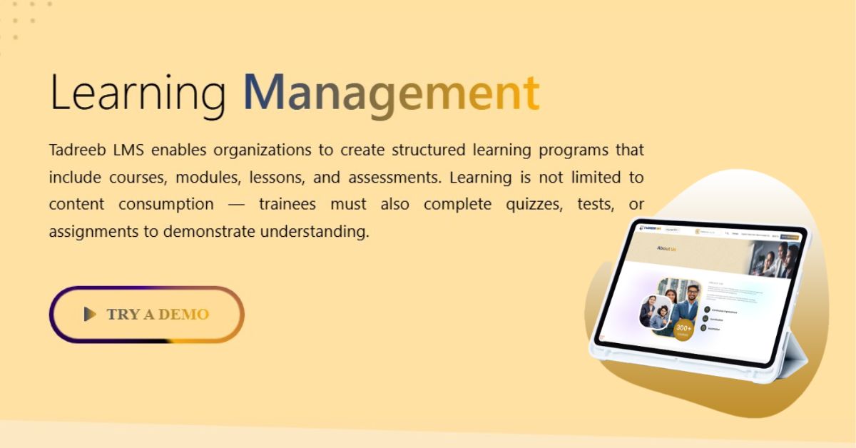 Learning Management System Software | Tadreebs LMS